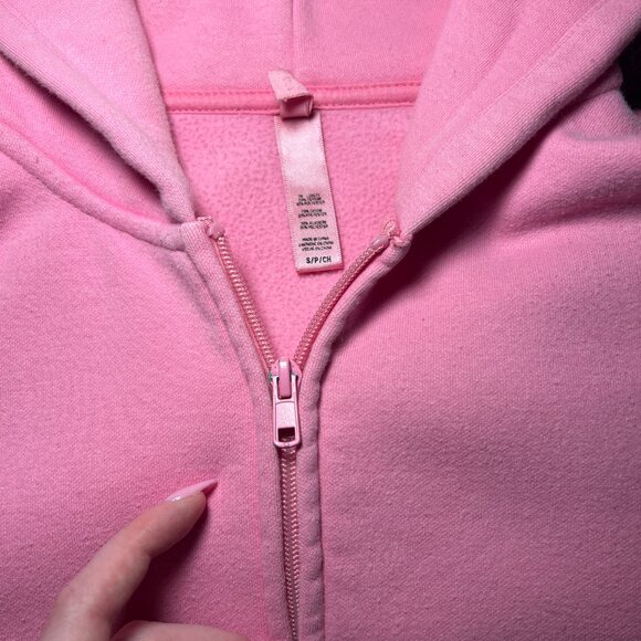 Small Skims Bubblegum Pink Zip-Up Hoodie. - Picture 3 of 6